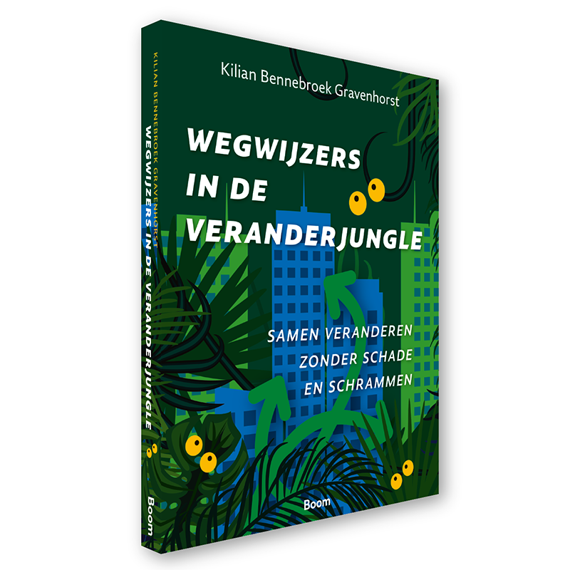 Boek Wegwijzers in de veranderjungle Kilian Bennebroek Gravenhorst isbn 9789024467617 staand